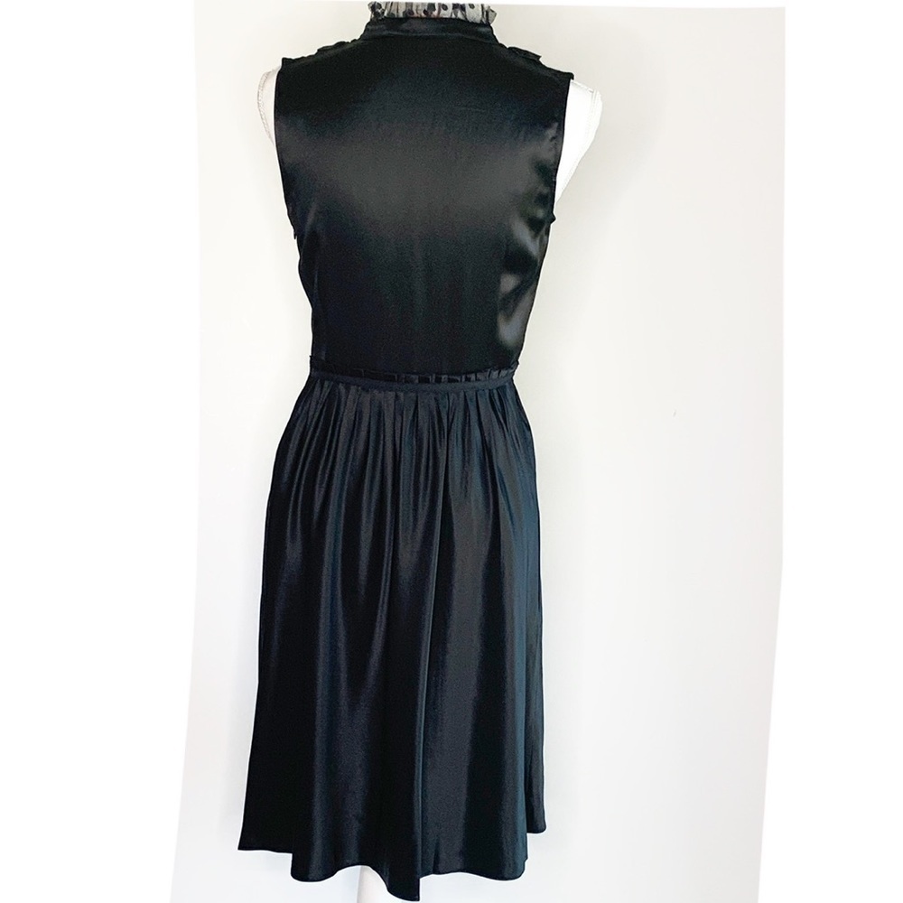 CYNTHIA STEFFE 100% SILK LITTLE BLACK DRESS SIZE 6 - Picture 6 of 10